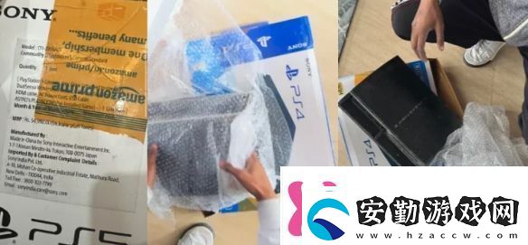 印度玩家買PS5被詐騙裝在PS5盒子里的PS4盒子的PS3
