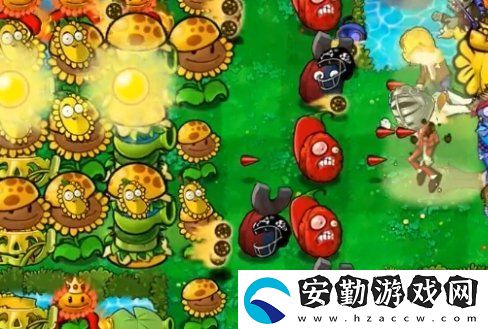 植物大戰(zhàn)僵尸雜交版冒險(xiǎn)56關(guān)怎么快速產(chǎn)生陽(yáng)光