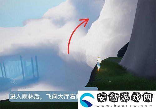 光遇風(fēng)行向?qū)恢霉ヂ?></p><p>2、第二步需要玩家飛到空中的位置看到一個(gè)大門，這里需要玩家解鎖了一個(gè)禁閣先祖。</p><p style=