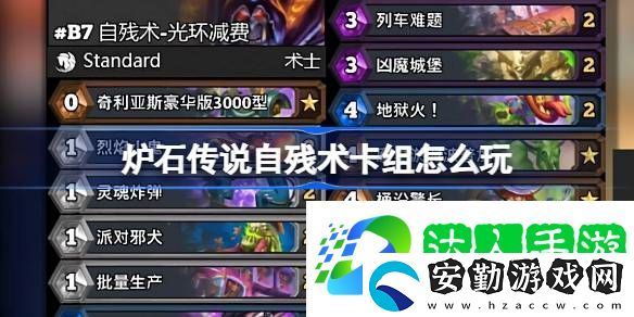 自殘術卡組玩法