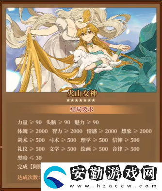 火山的女兒火山女神達成攻略